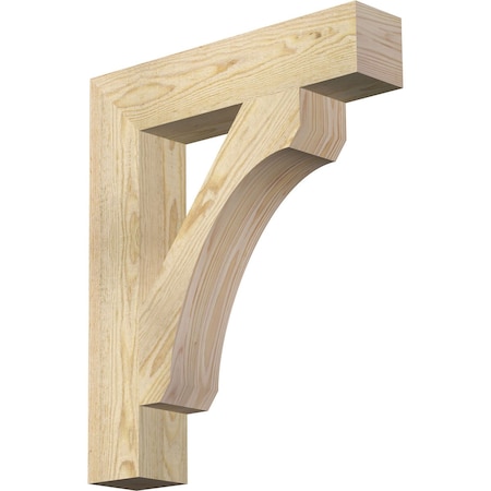 Ekena Millwork Legacy Block Rough Sawn Bracket, Douglas Fir, 4"W x 20"D x 24"H BKT04X20X24LEC05RDF